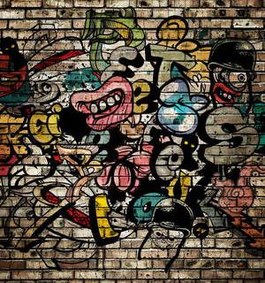 iPhone grafitti wallpaper