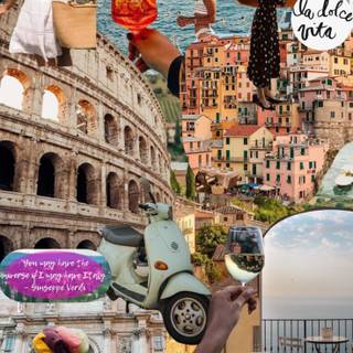 Italy collage wallpaper
