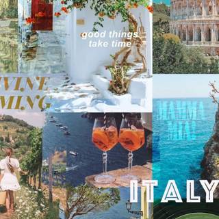 Italy collage wallpaper