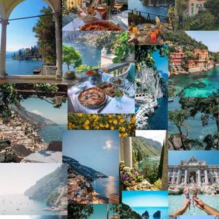 Italy collage wallpaper
