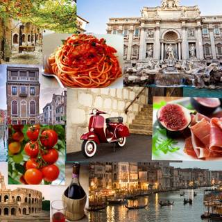 Italy collage wallpaper