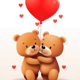 Heart bear wallpaper