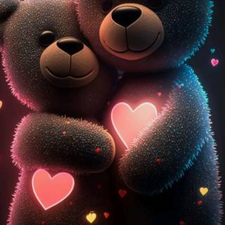 Heart bear wallpaper