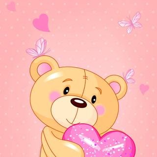 Heart bear wallpaper
