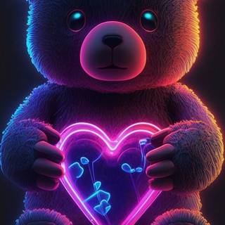 Heart bear wallpaper