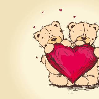 Heart bear wallpaper