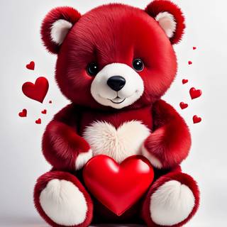 Heart bear wallpaper