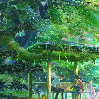 The Garden of Words UHD wallpaper