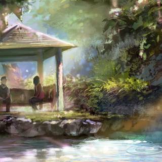 The Garden of Words UHD wallpaper