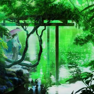 The Garden of Words UHD wallpaper