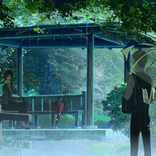 The Garden of Words UHD wallpaper