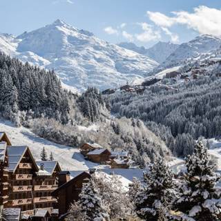 French Alps winter wallpaper