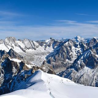 French Alps winter wallpaper
