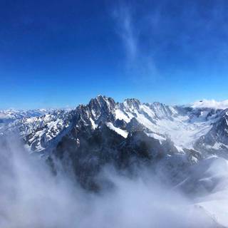 French Alps winter wallpaper