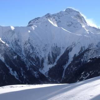 French Alps winter wallpaper
