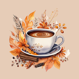 Café autumn wallpaper