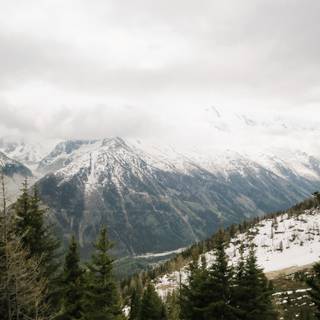 French Alps winter wallpaper