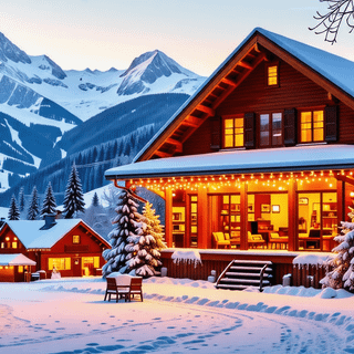 French Alps winter wallpaper