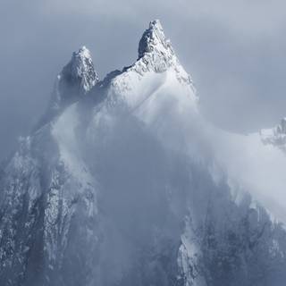 French Alps winter wallpaper