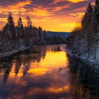 Tablet winter wallpaper