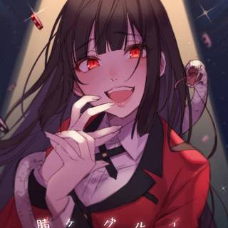 Yumeko Jabami 4k iPhone wallpaper