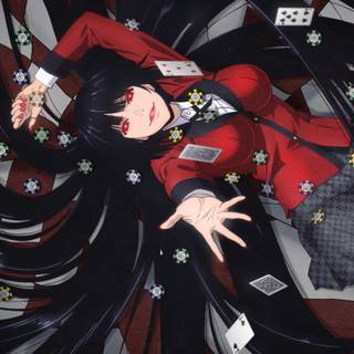 Yumeko Jabami 4k iPhone wallpaper