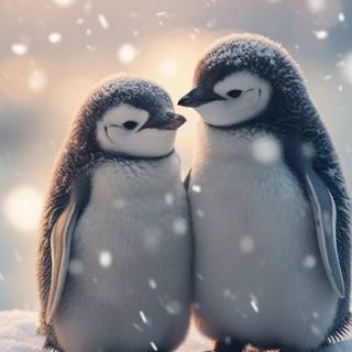 Penguin 4k iPhone wallpaper