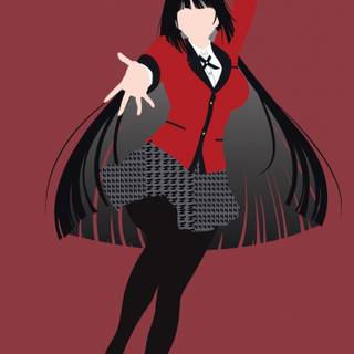 Yumeko Jabami 4k iPhone wallpaper