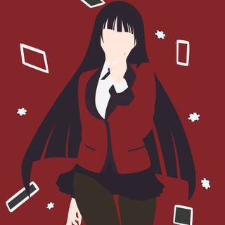 Yumeko Jabami 4k iPhone wallpaper