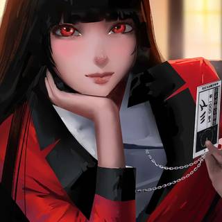 Yumeko Jabami 4k iPhone wallpaper