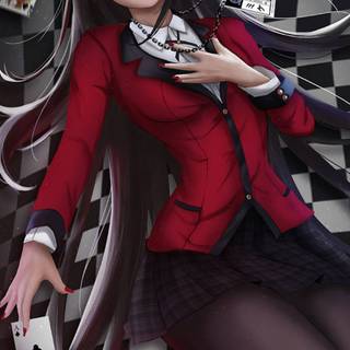 Yumeko Jabami 4k iPhone wallpaper