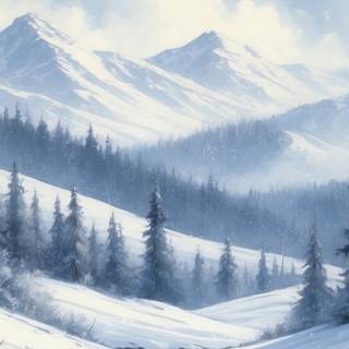 Winter vertical 4k wallpaper