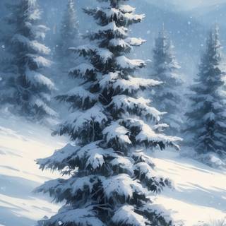 Winter vertical 4k wallpaper