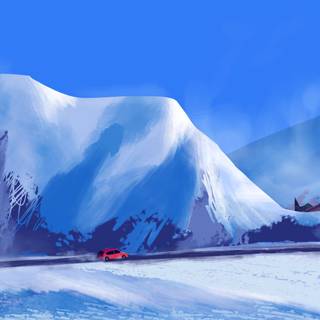 Winter vertical 4k wallpaper