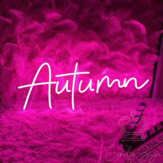Neon autumn wallpaper