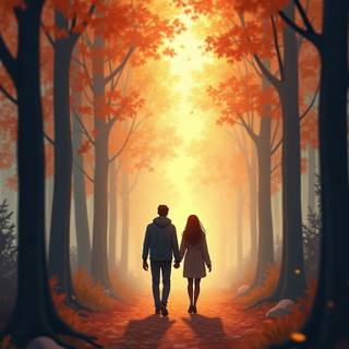 Lo-fi autumn iPhone wallpaper