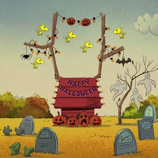 Snoopy autumn laptop wallpaper