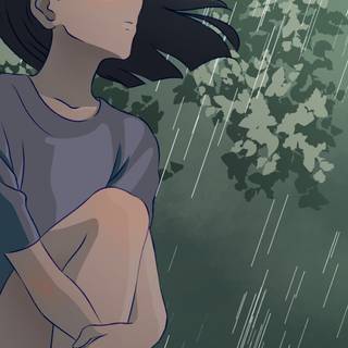 Lo-fi autumn iPhone wallpaper