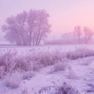 Pink winter 4k wallpaper