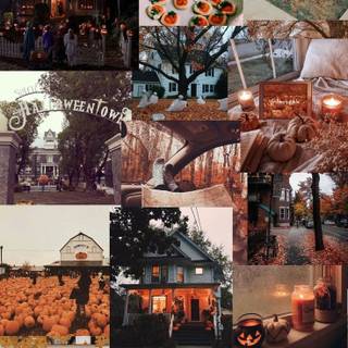 Cute fall collage wallpaper