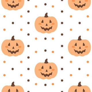 Preppy Halloween pumpkin wallpaper