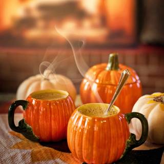 Preppy Halloween pumpkin wallpaper