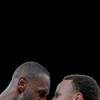 Lebron James and Stephen Curry wallpaper