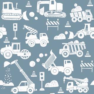 Construction trucks wallpaper