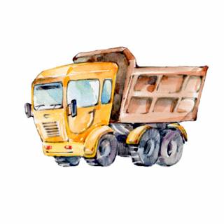 Construction trucks wallpaper