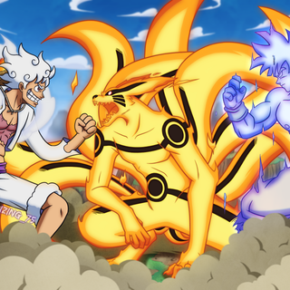 Naruto and Goku desktop wallpaper