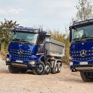 Construction trucks wallpaper