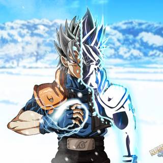 Naruto and Goku desktop wallpaper