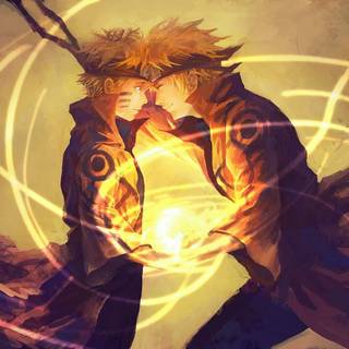 Naruto and Goku desktop wallpaper