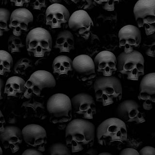 iPhone Halloween skull wallpaper